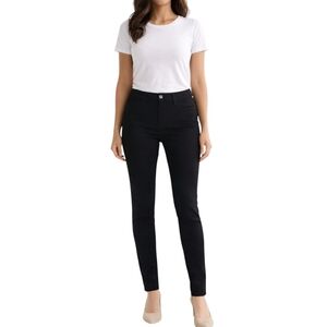 Paige Black Skinny Pants Mid Rise Stretch Size 27